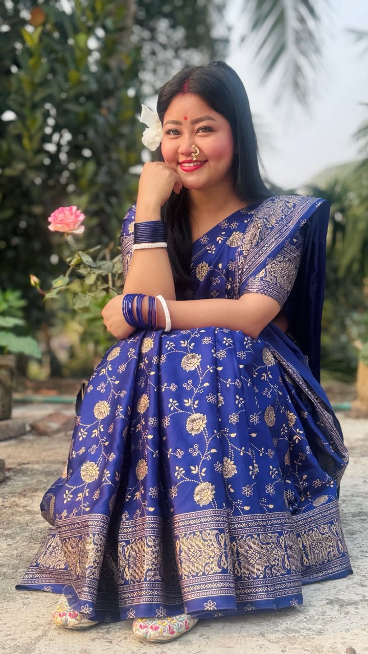 Japani Silk Sharee with Blouse Piece ছবি 3