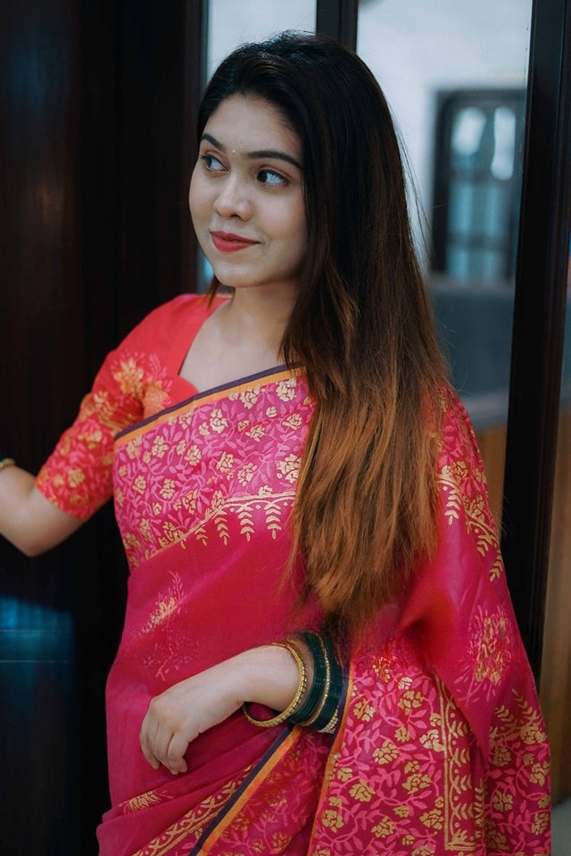 Kubari Silk Saree (With Blouse piece )