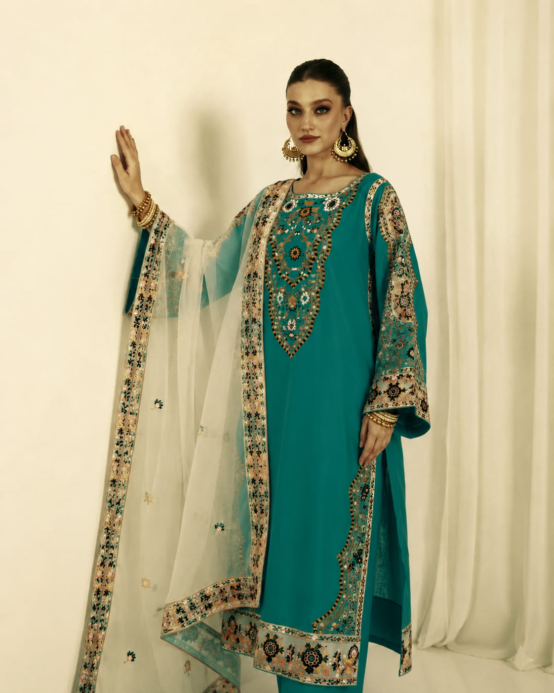 Embroidery Three Piece