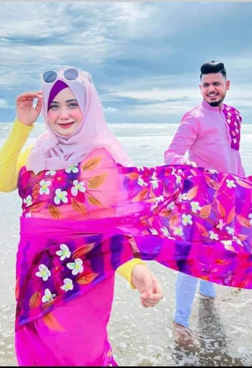 Hand Print Couple Dress ছবি 7