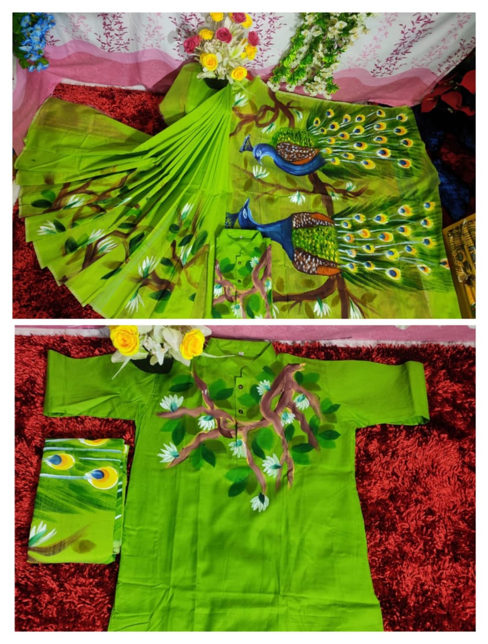 Exclusive Design Hand Print Couple Dress For Sweet Couple ছবি 9