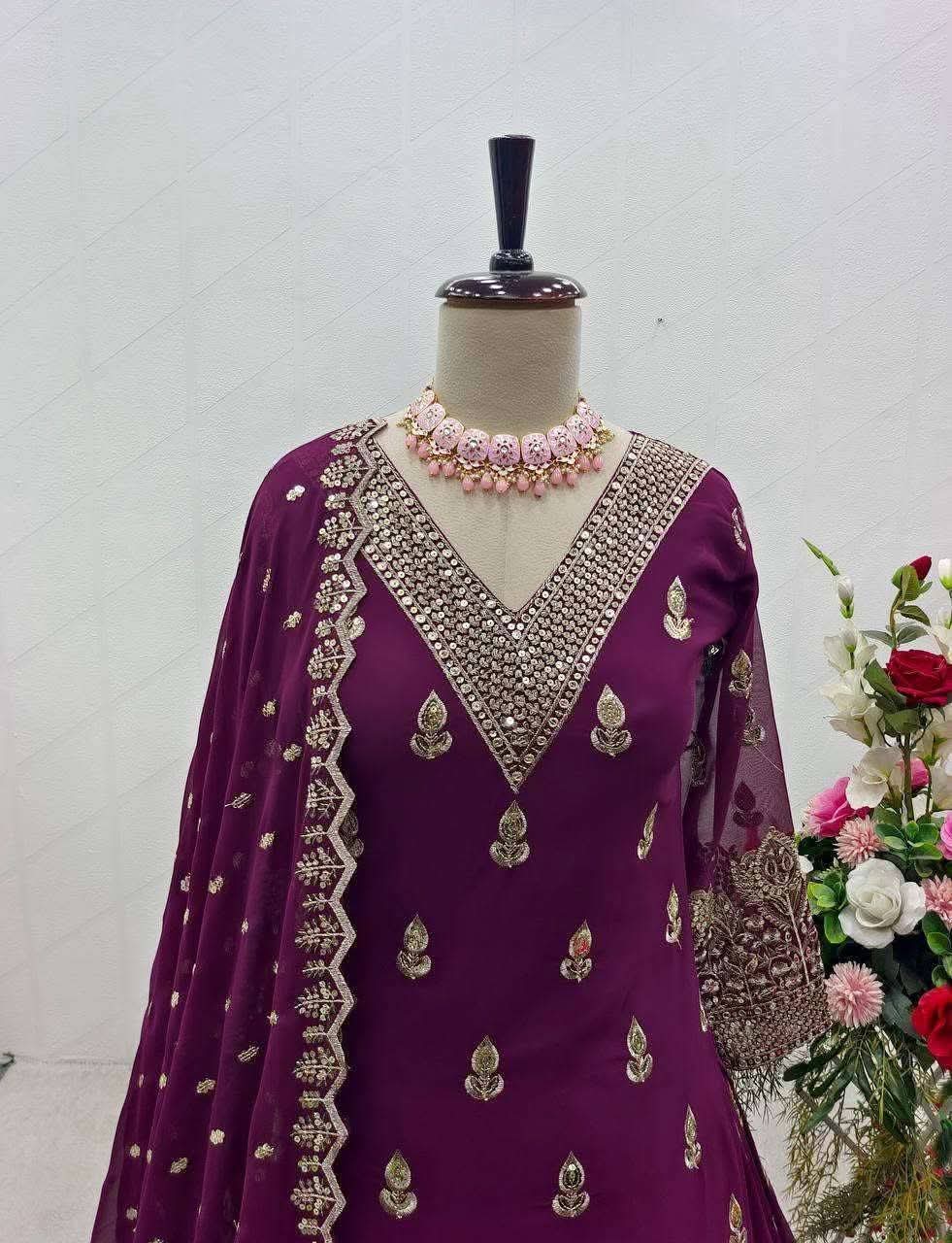 Premium Soft Jorjet Three piece