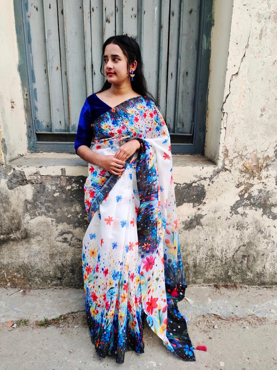 Half Silk Sharee