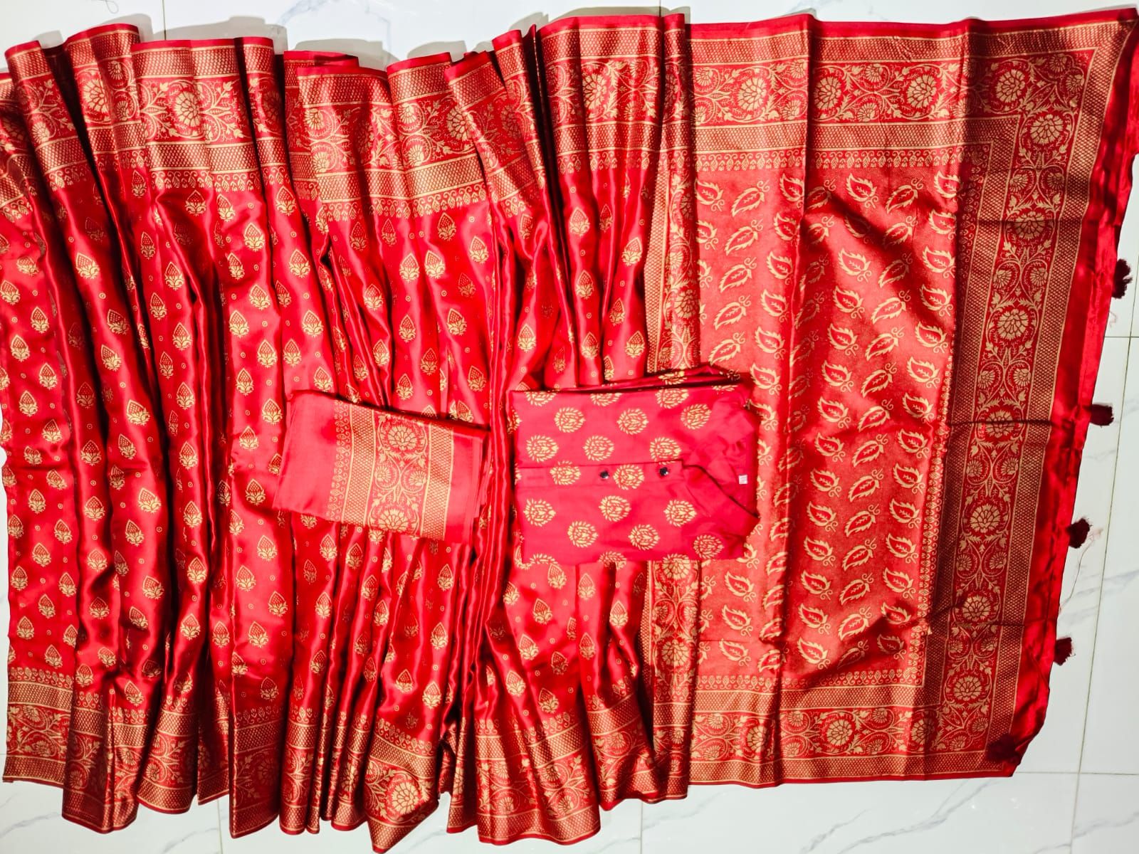 Sharee Panjabi Couple with Blouse Piece