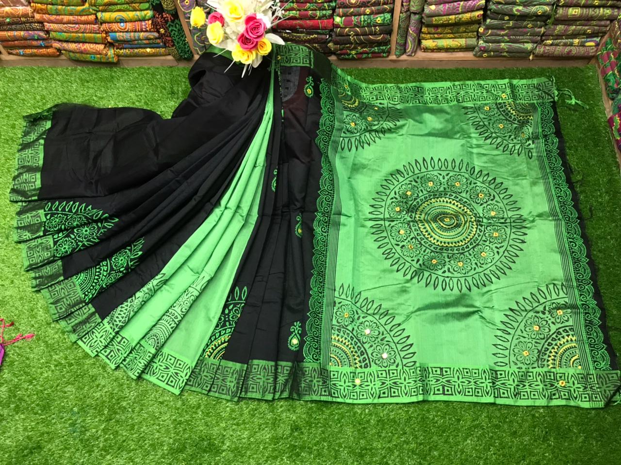 এমব্রয়ডাড়ী ধুপিয়ানসিল্ক শাড়ী ছবি 12