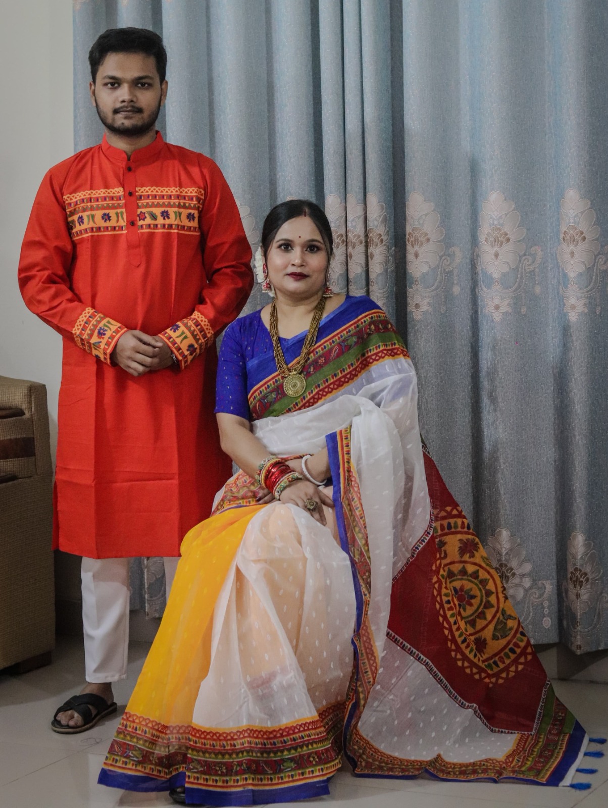 Sharee Panjabi Couple Set