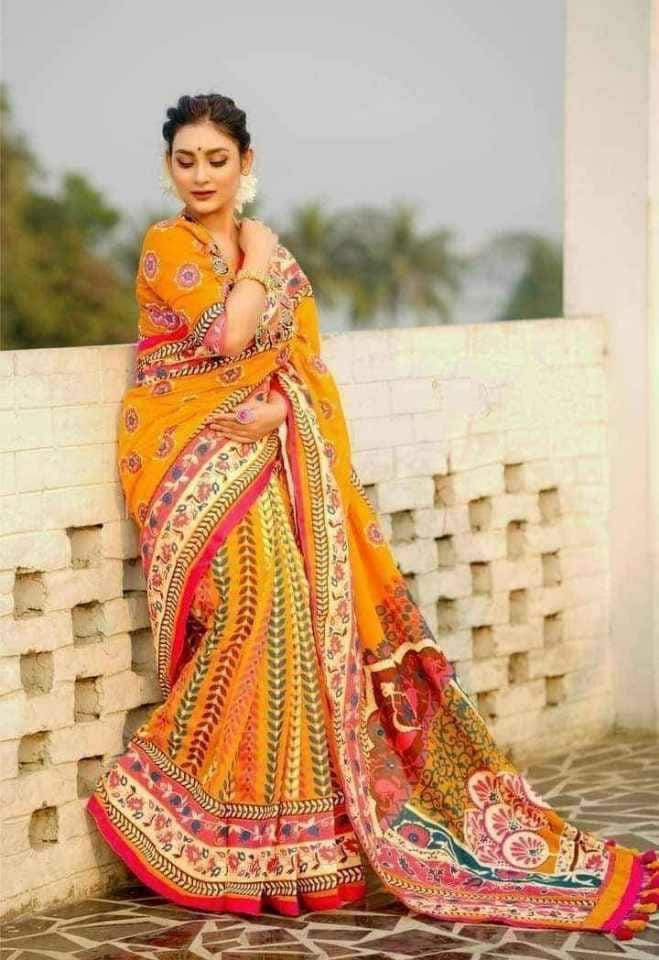 Half silk sharee ছবি 5