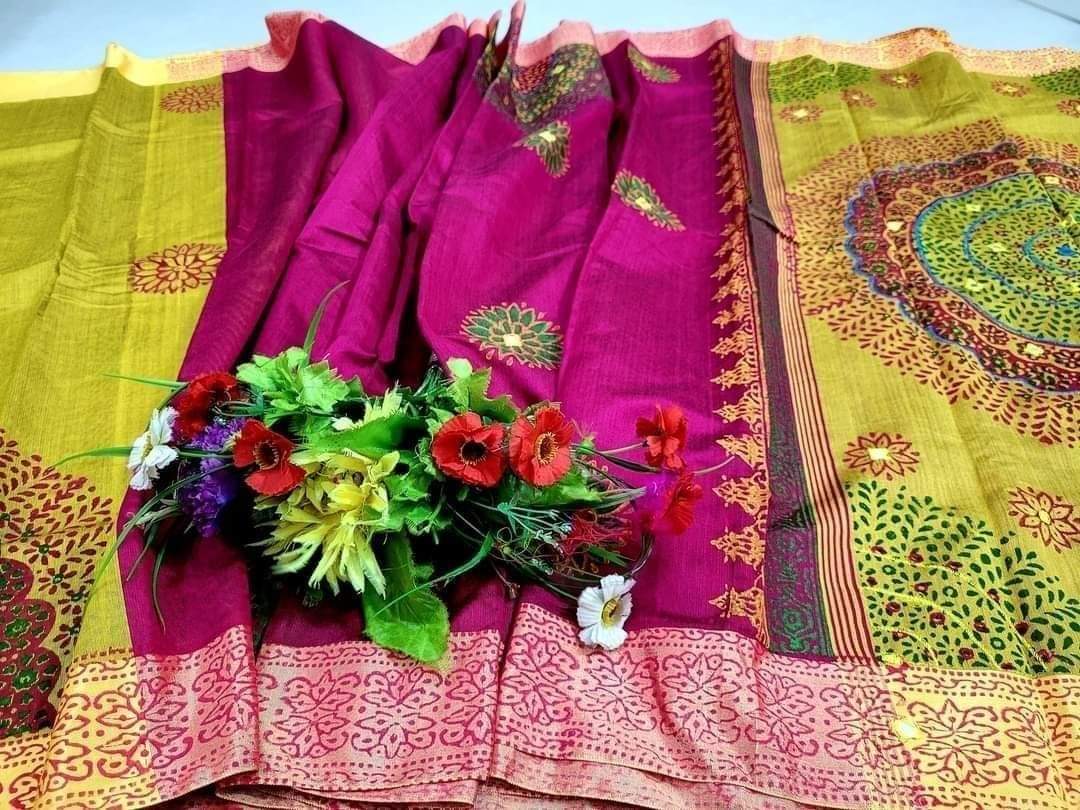 এমব্রয়ডাড়ী ধুপিয়ানসিল্ক শাড়ী ছবি 19