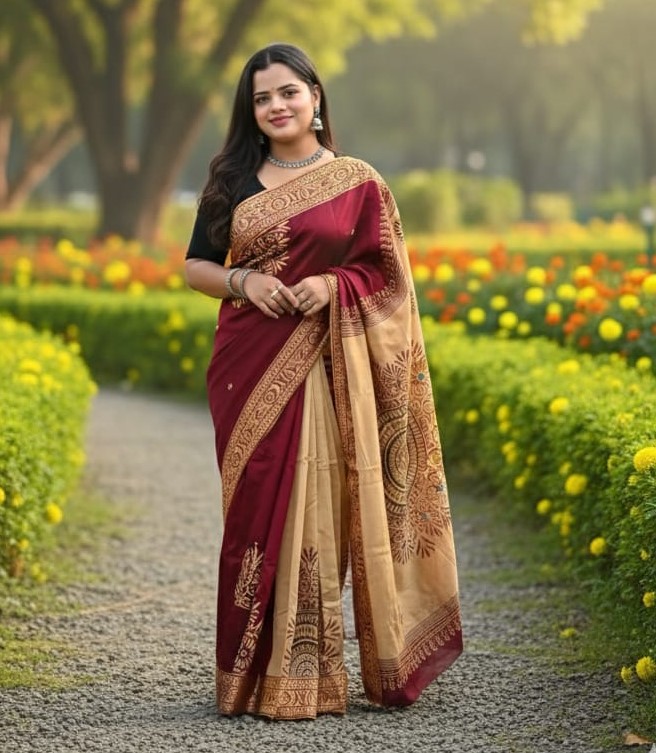 Premium Dhupiyan Silk Sharee ছবি 13