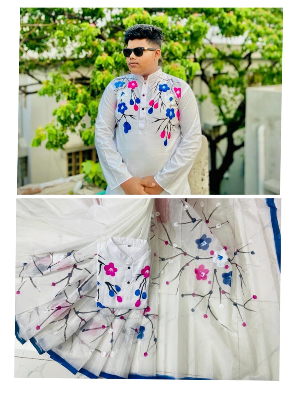 Hand Print Couple Dress ছবি 8
