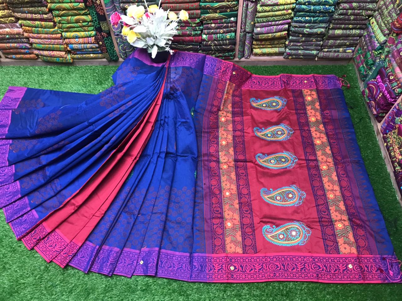 এমব্রয়ডাড়ী ধুপিয়ানসিল্ক শাড়ী ছবি 16