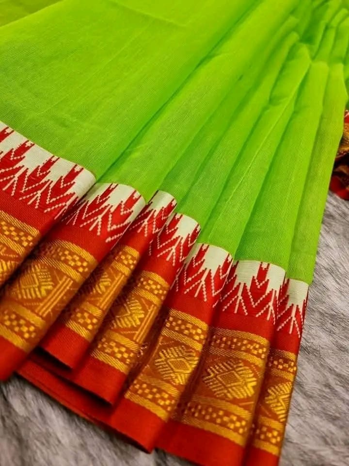 Half silk modhurai sharee ছবি 3