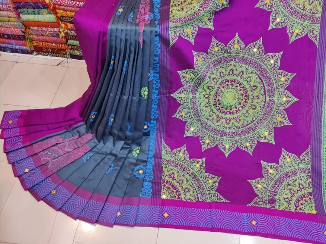 এমব্রয়ডাড়ী ধুপিয়ানসিল্ক শাড়ী ছবি 20