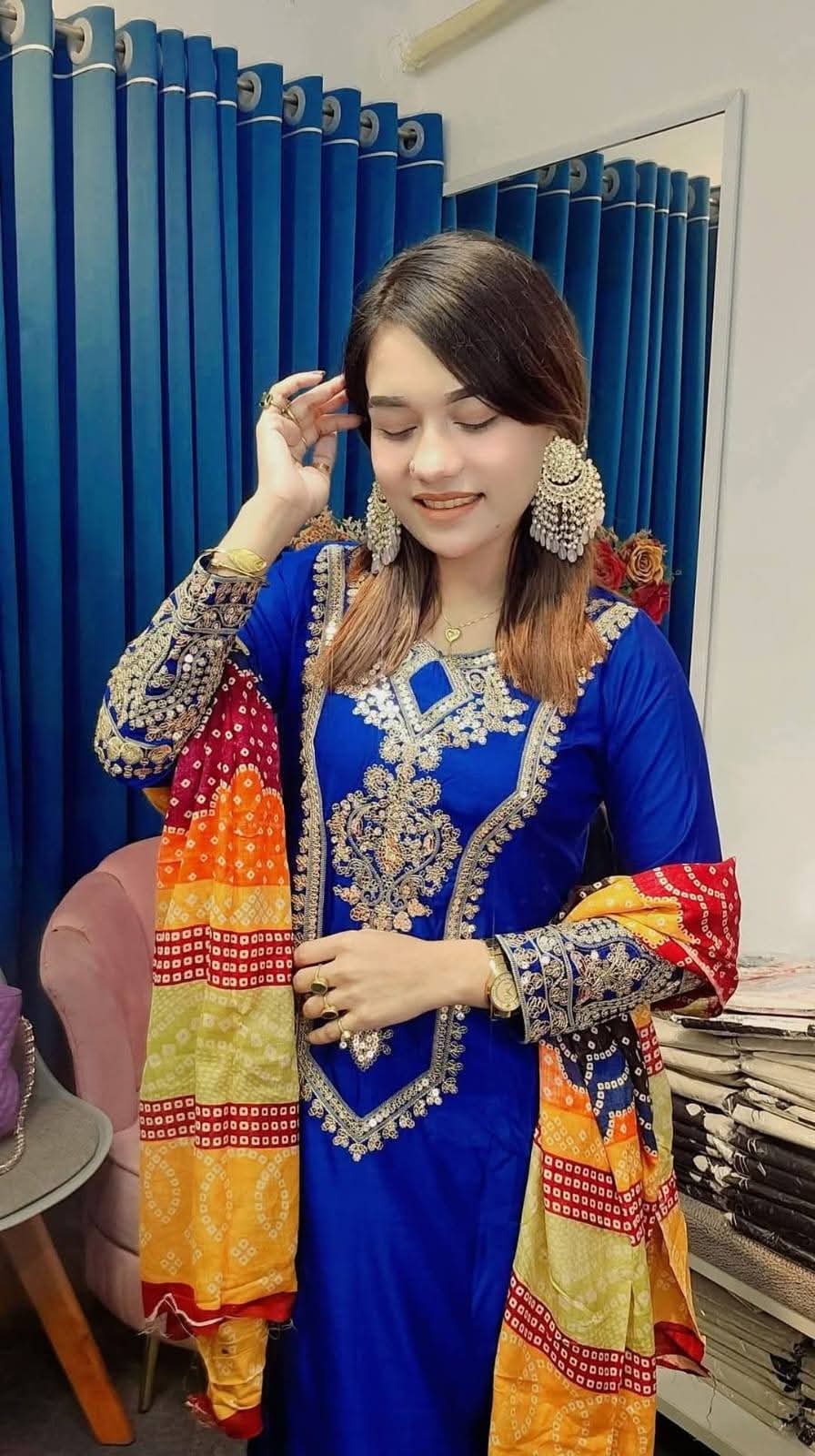 Embroidery Three Piece