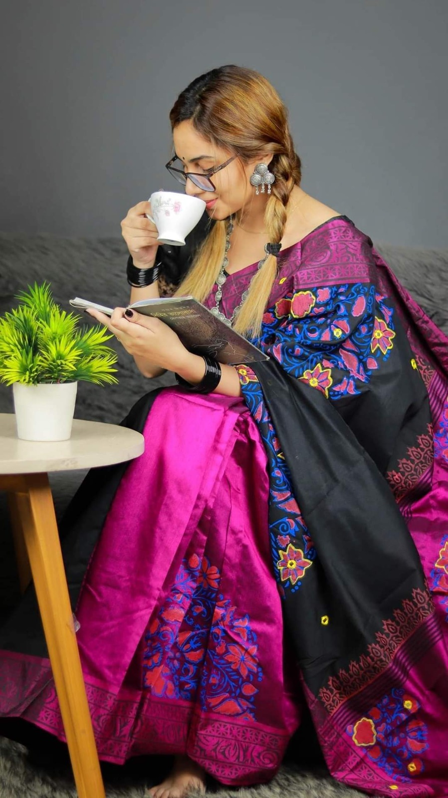 ধুপিয়ান সিল্ক শাড়ি ছবি 18