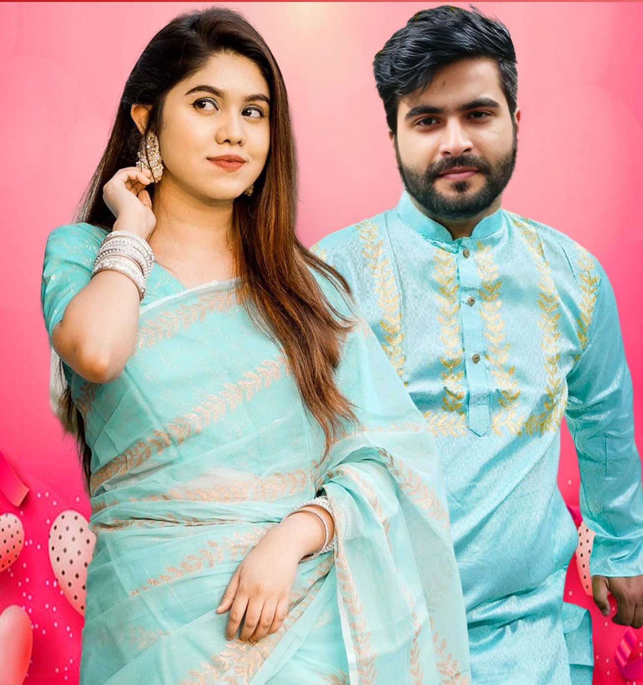 Sharee Panjabi Couple Set ছবি 2