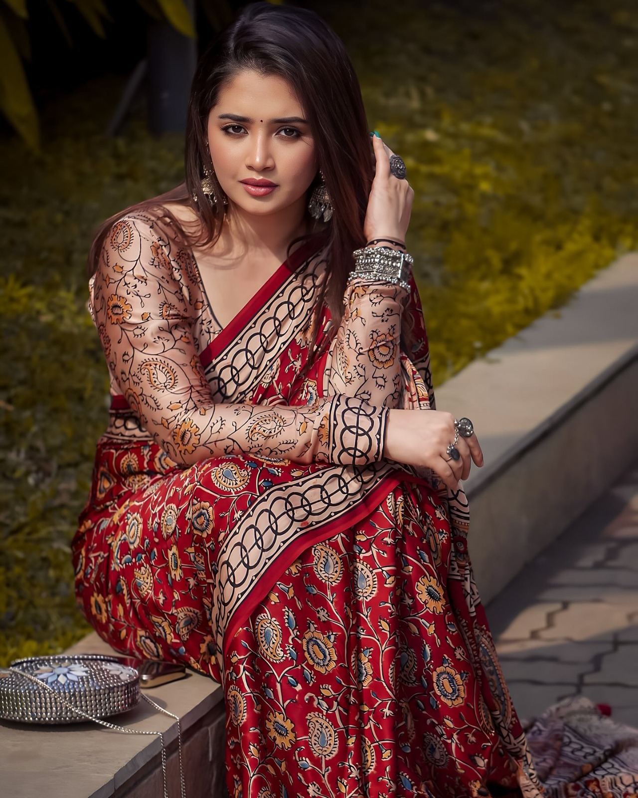 Soft Silk Saree with Blouse Piece ছবি 2