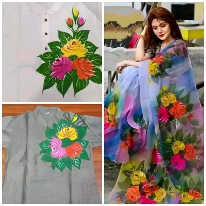 Hand Print Couple Dress ছবি 2