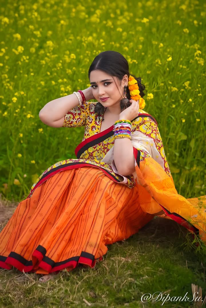 Digital Print Sharee with Blouse ছবি 4