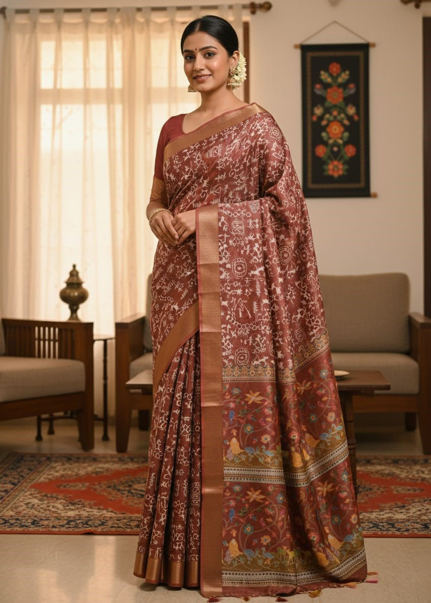Kaftan Silk Sharee ছবি 7