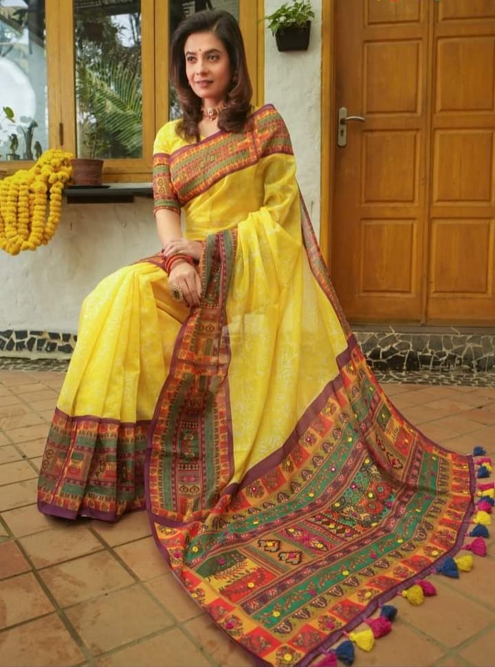 Half silk sharee ছবি 15