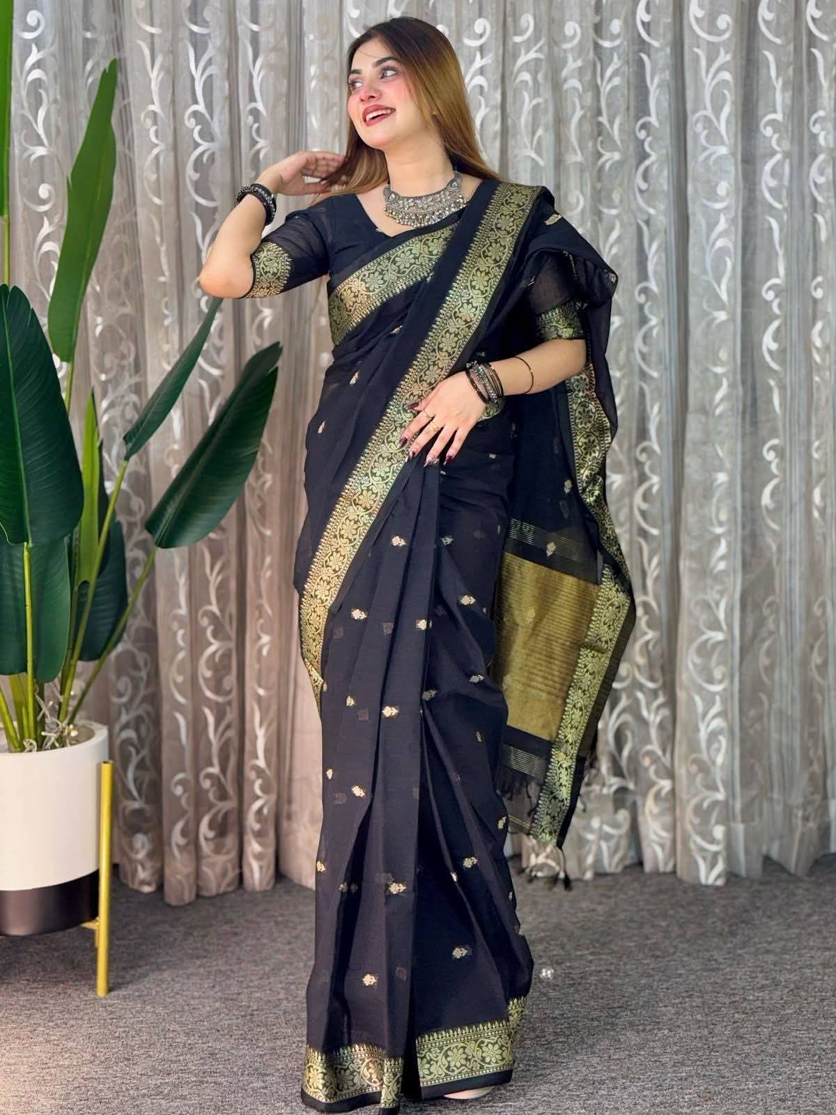 Premium Sharee with Blouse Piece ছবি 6