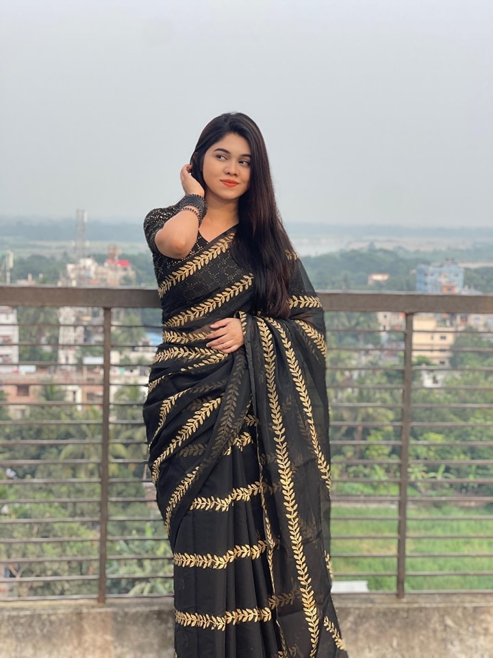 Block Print Sharee with Blouse Piece ছবি 10