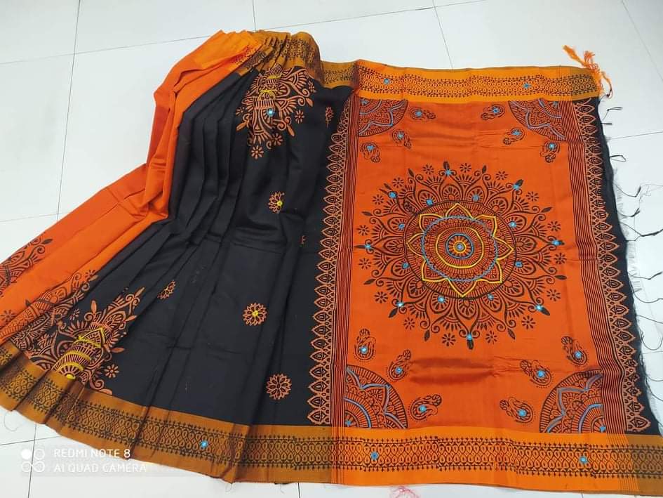 এমব্রয়ডাড়ী ধুপিয়ানসিল্ক শাড়ী ছবি 13