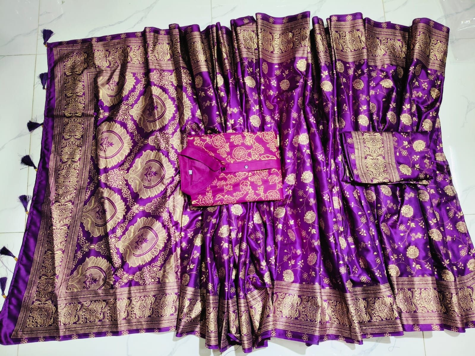 Sharee Panjabi Couple with Blouse Piece ছবি 15