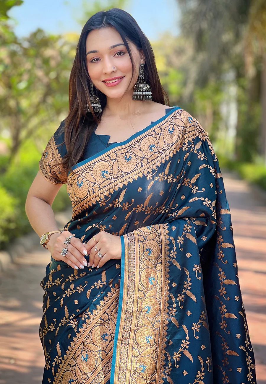 Japani Silk Skin Print Sharee with Blouse Piece ছবি 4