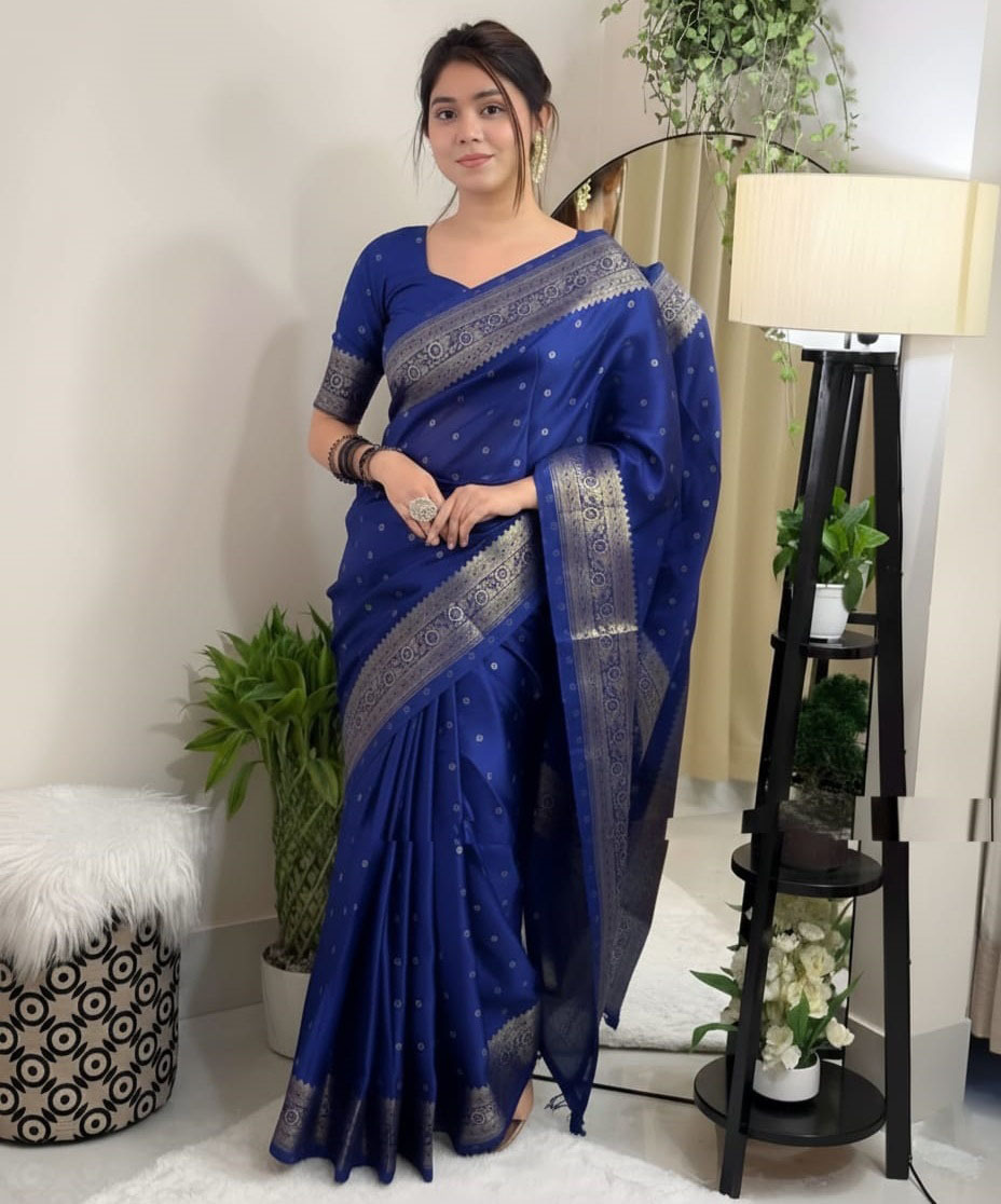 Japani Silk Sharee with Blouse Piece ছবি 17