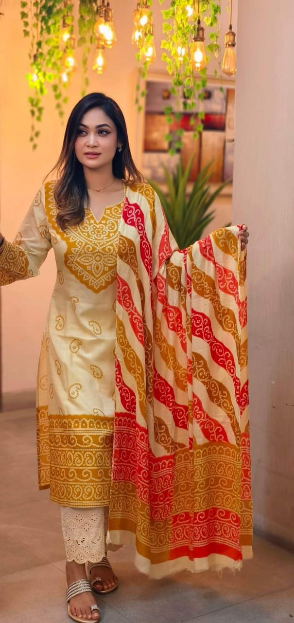 লিলেন থ্রি পিস