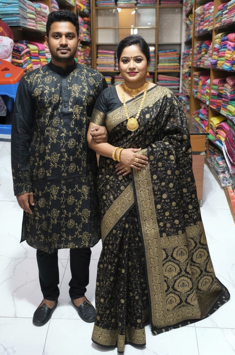 Sharee Panjabi Couple Dress ছবি 9