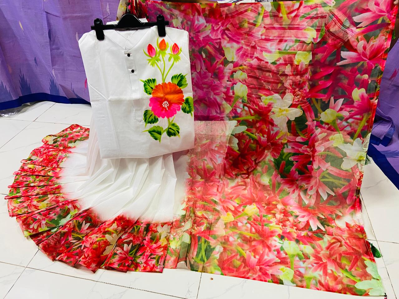 Sharee Panjabi Couple with Blouse Piece ছবি 13