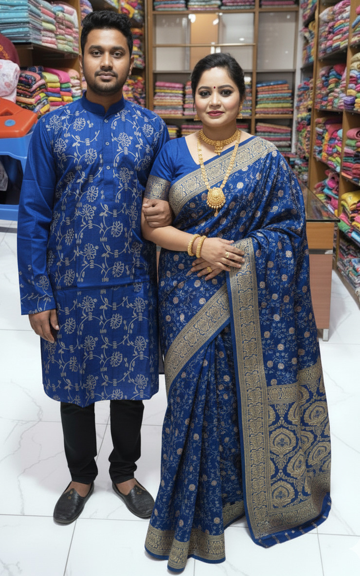 Sharee Panjabi Couple Dress ছবি 8