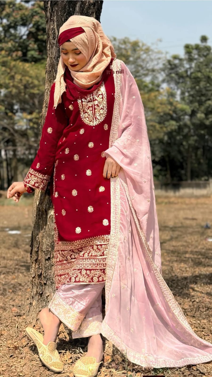 Soft Jorjet With sequence embroidery Three Piece