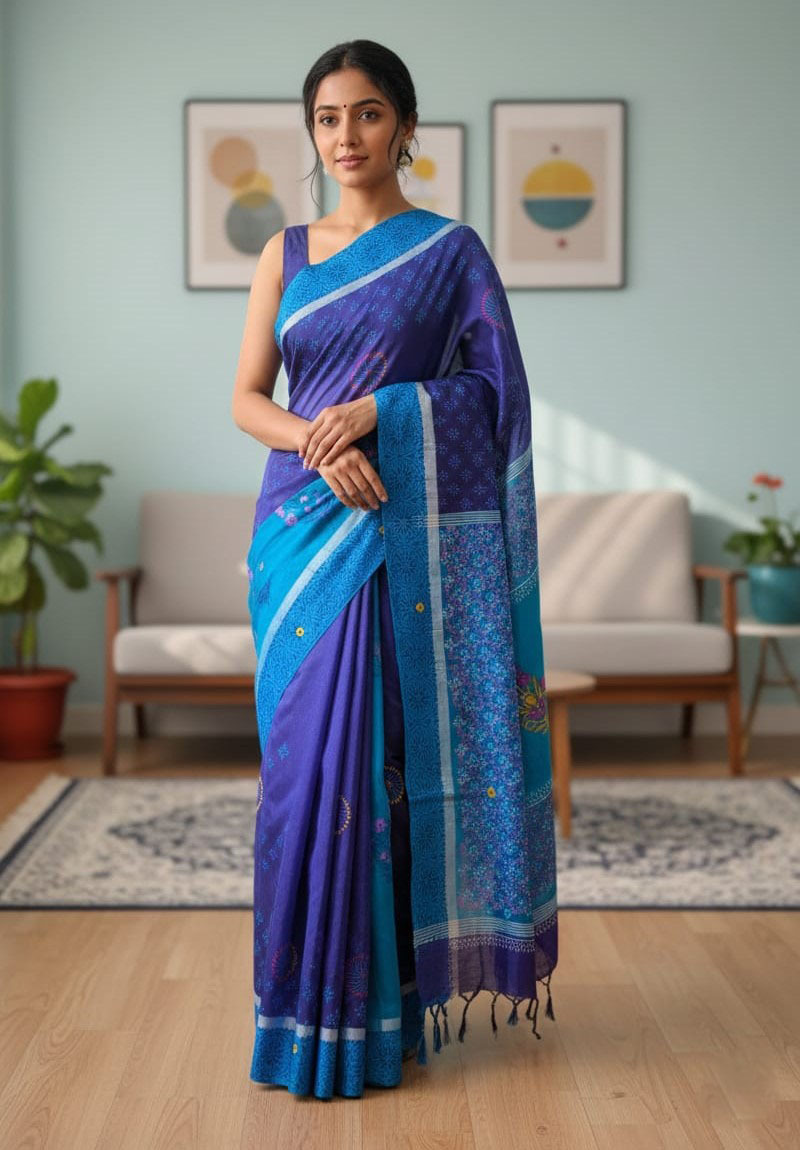 Premium Dhupiyan Silk Sharee ছবি 12