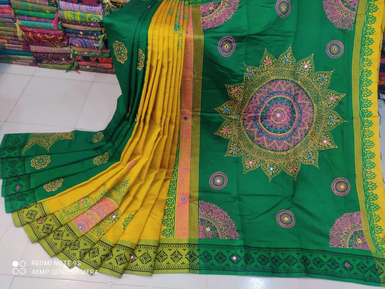 এমব্রয়ডাড়ী ধুপিয়ানসিল্ক শাড়ী ছবি 16