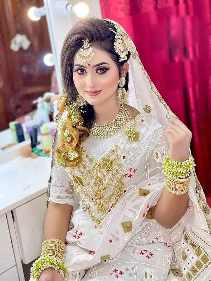 হাফ সিল্ক স্ক্রিন প্রিন্ট শাড়ি ছবি 3