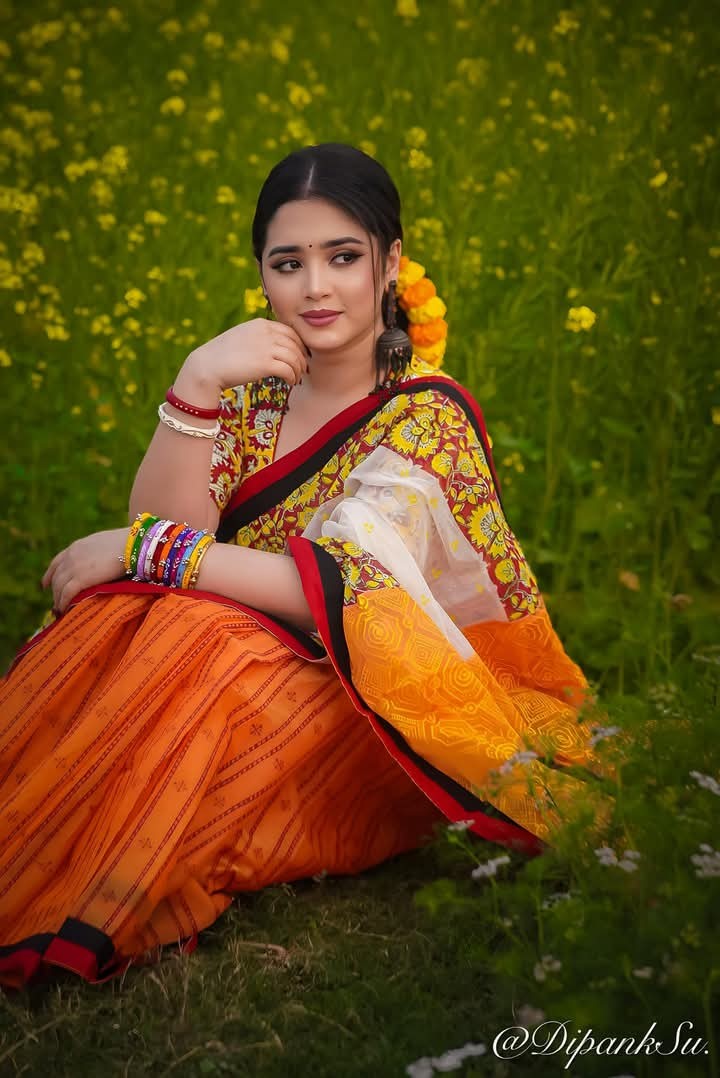 Digital Print Sharee with Blouse ছবি 2