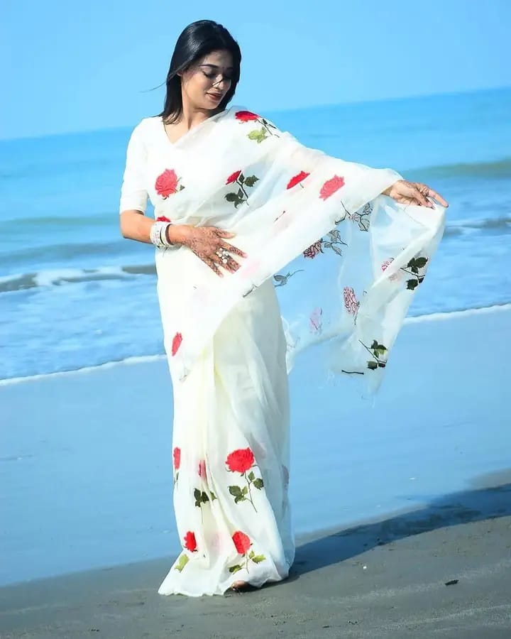 Chanderi silk sharee