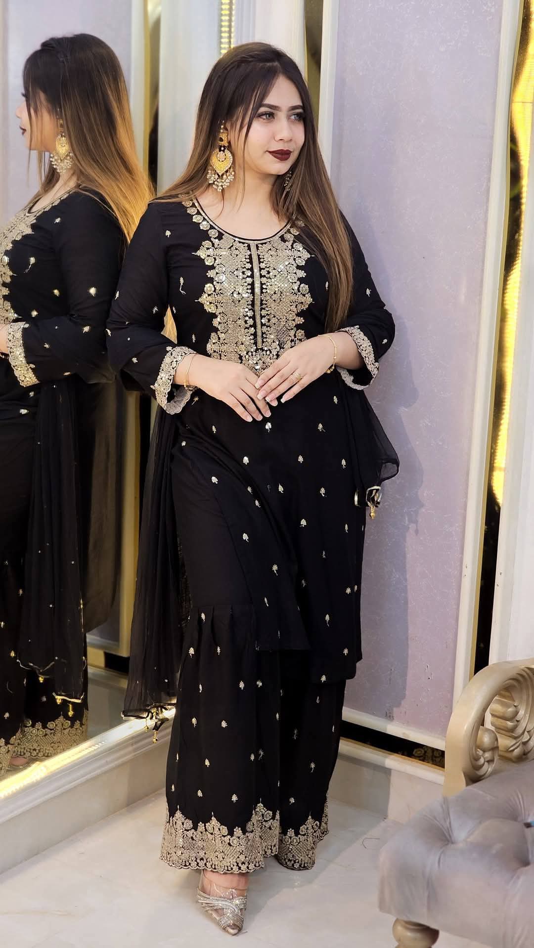 Ac Cotton Garara Three Piece