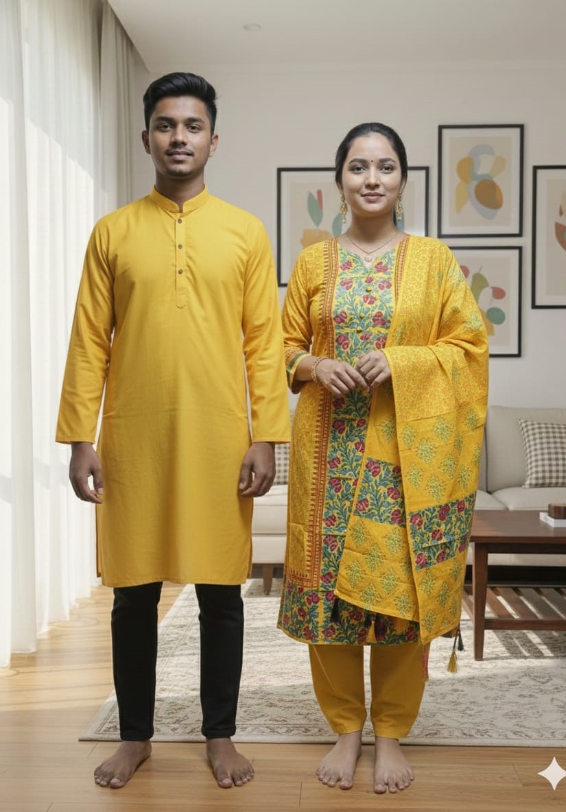 Block Print Three Piece ছবি 16