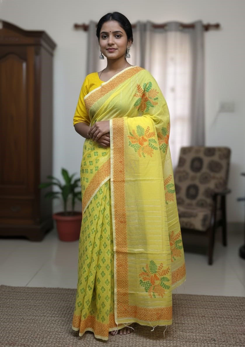 Half Silk Sharee ছবি 9