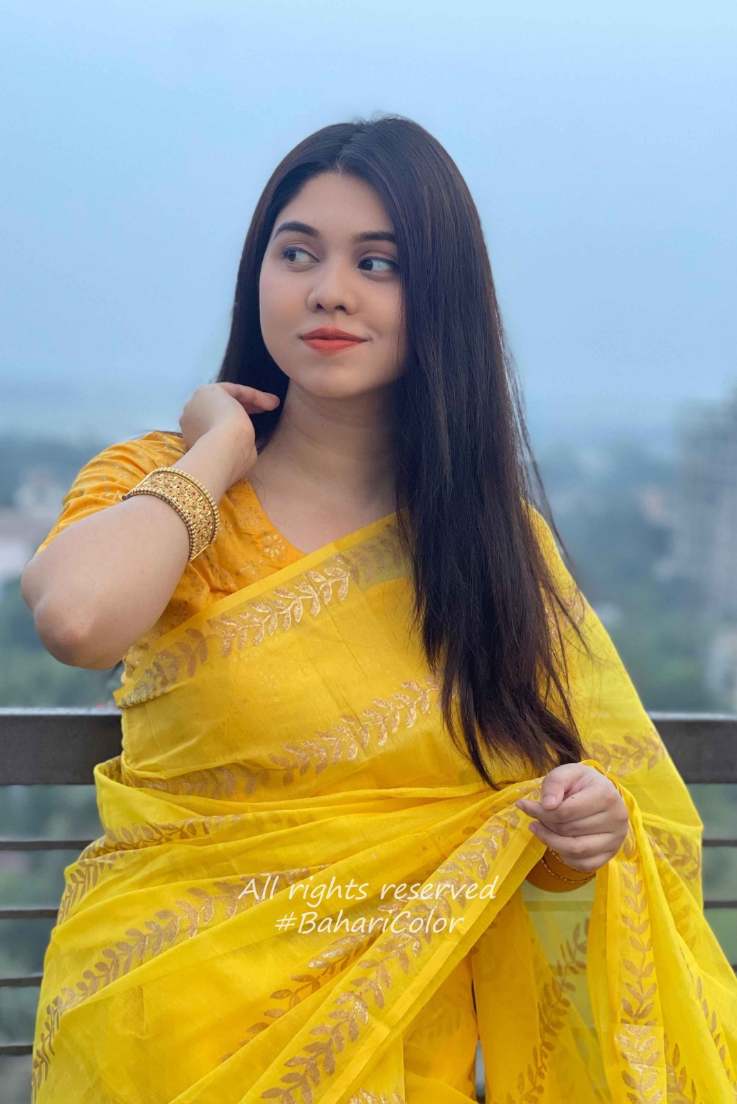Block Print Sharee with Blouse Piece ছবি 12