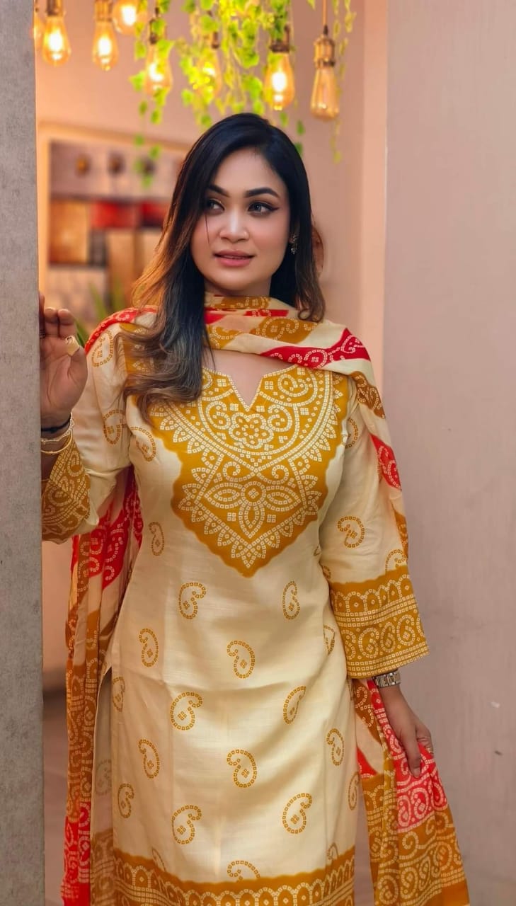 লিলেন থ্রি পিস