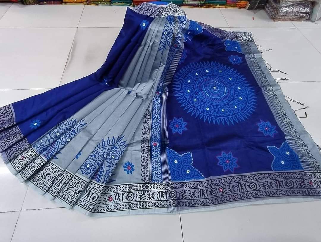 এমব্রয়ডাড়ী ধুপিয়ানসিল্ক শাড়ী ছবি 6