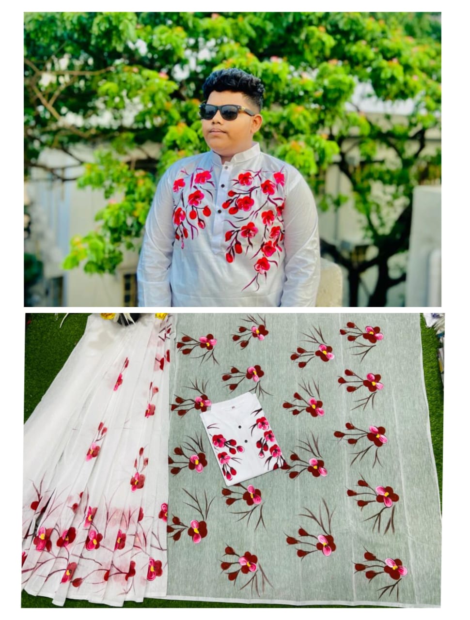 Hand Print Couple Dress