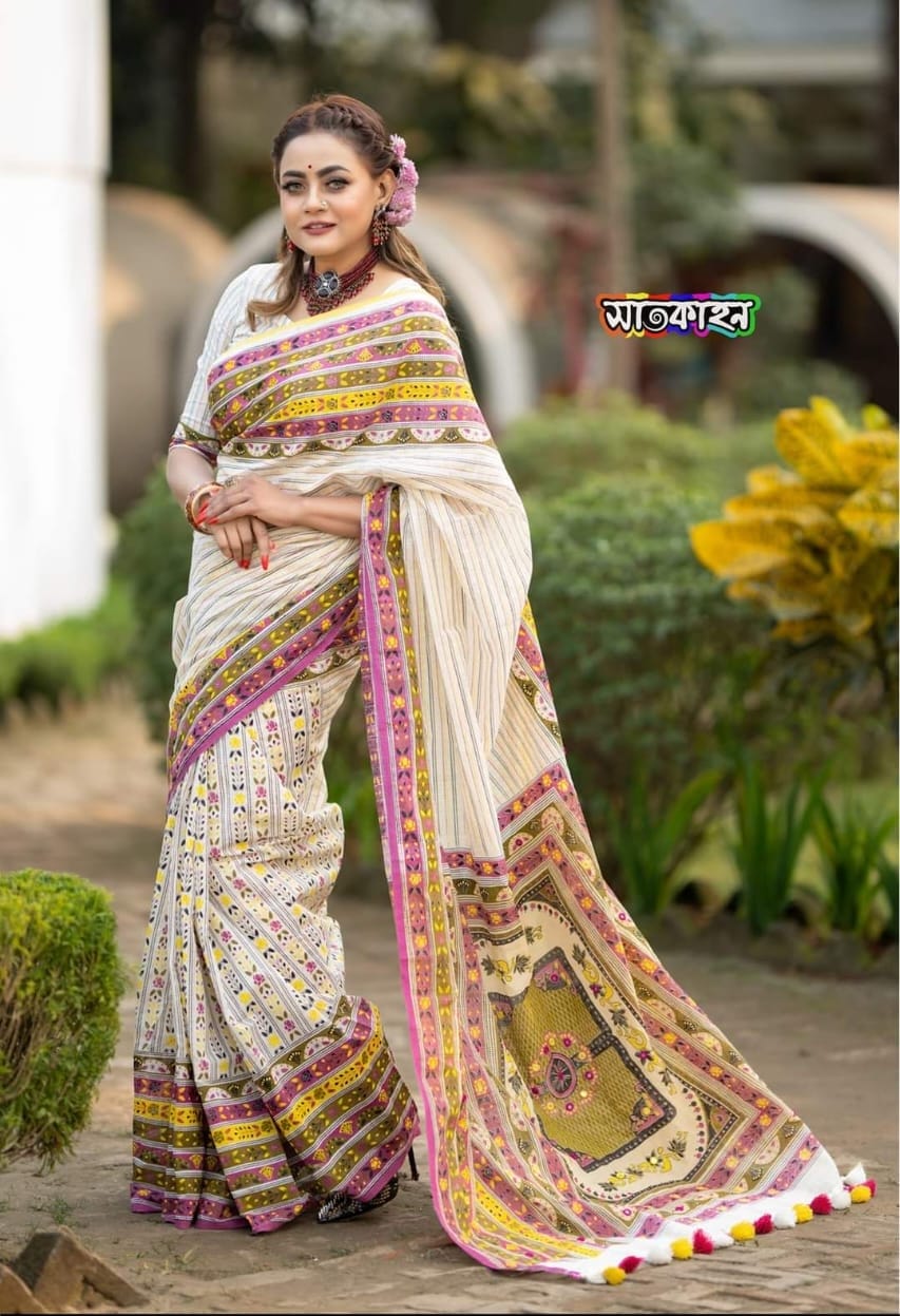 Half silk sharee ছবি 3