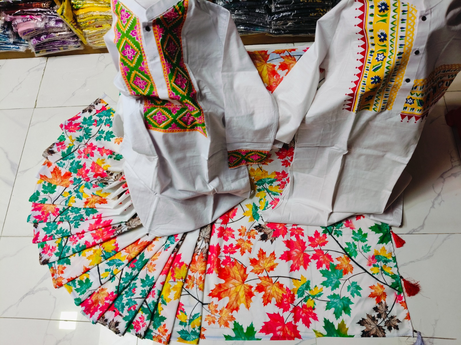 Sharee Panjabi Couple with Blouse Piece ছবি 10